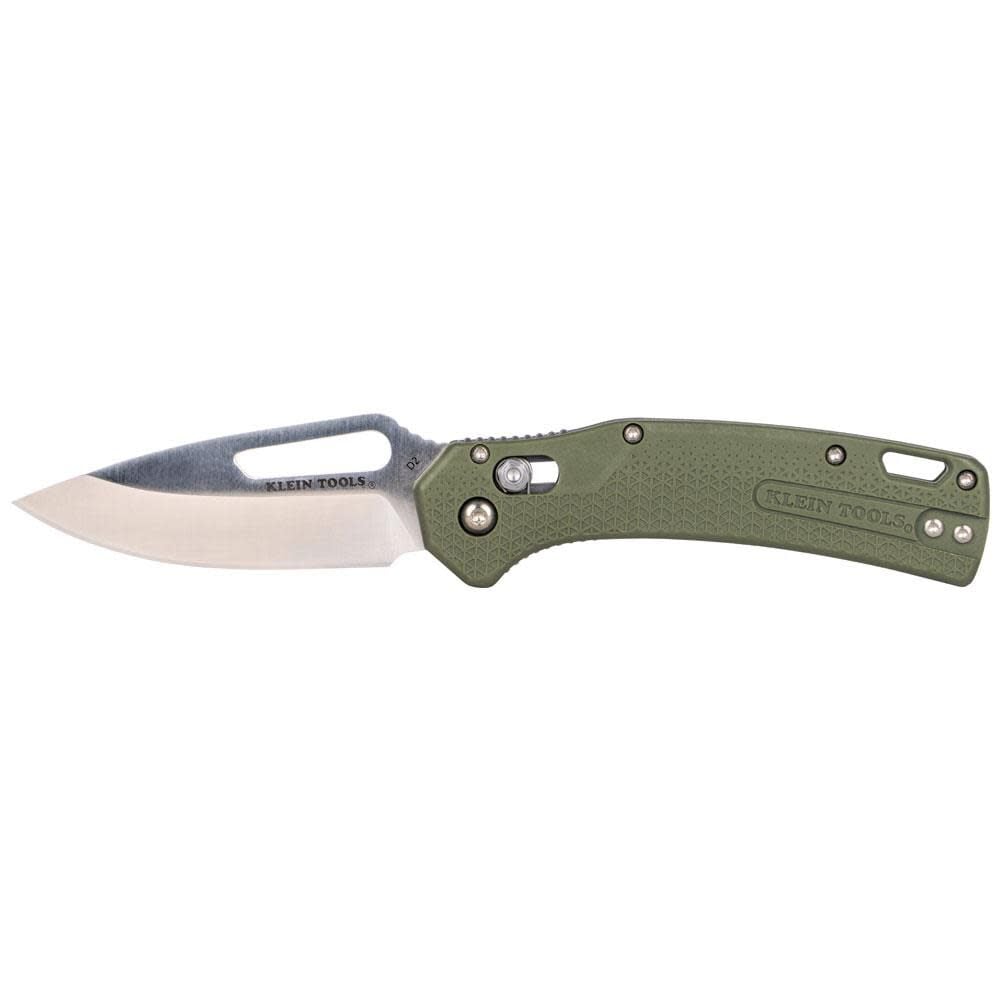 Klein Tools KTO Drop Point Knife, Moss Green - OGK000GNT