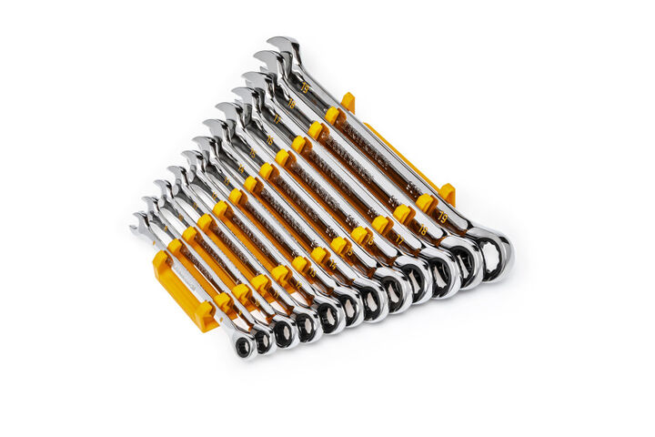GEARWRENCH 12 Pc 90T 12 Point Metric Combination Ratcheting Wrench Set, large image number 5