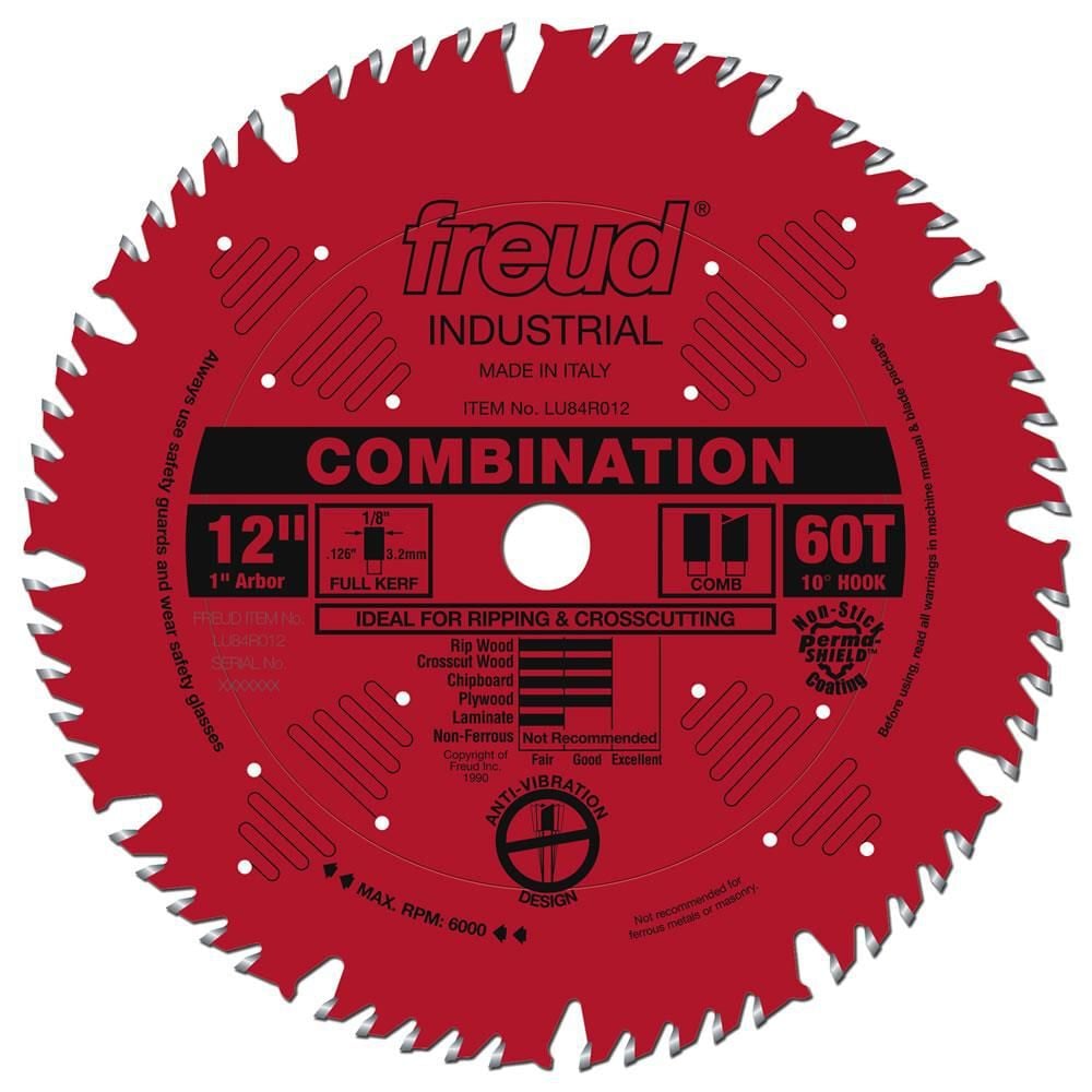 Freud 12in Combination Blade with Perma-SHIELD Coating, large image number 1