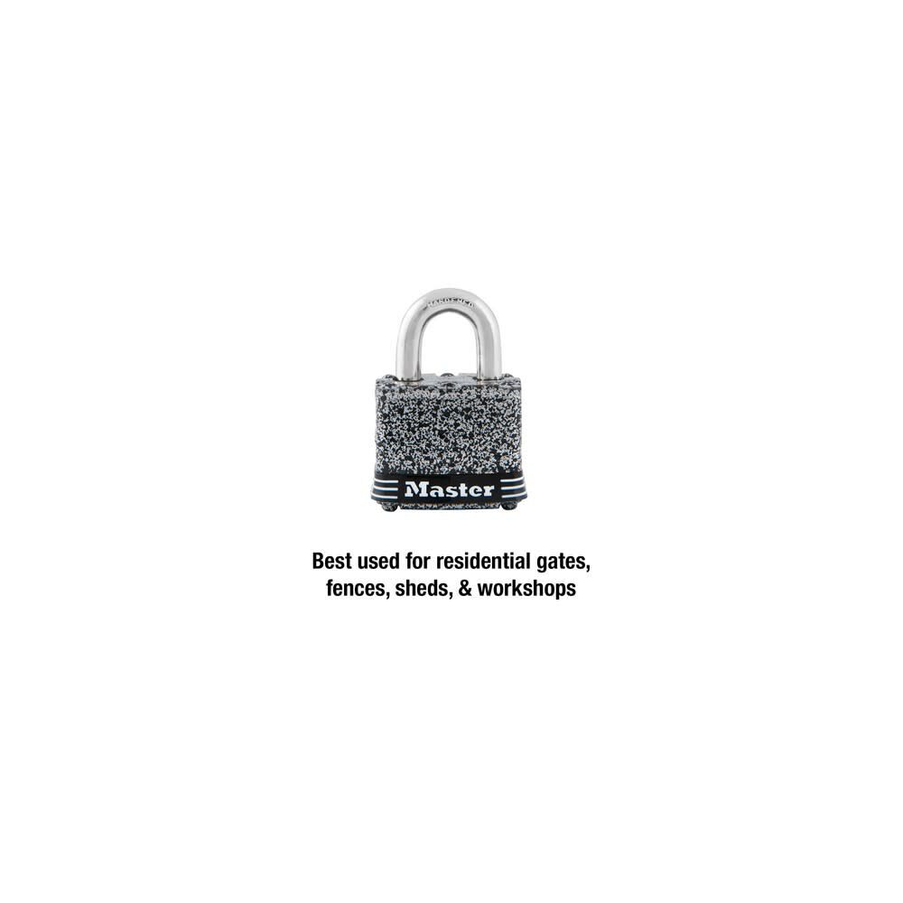 Master Lock Padlock1 9/16in Steel Keyed Different Tumbler, large image number 2