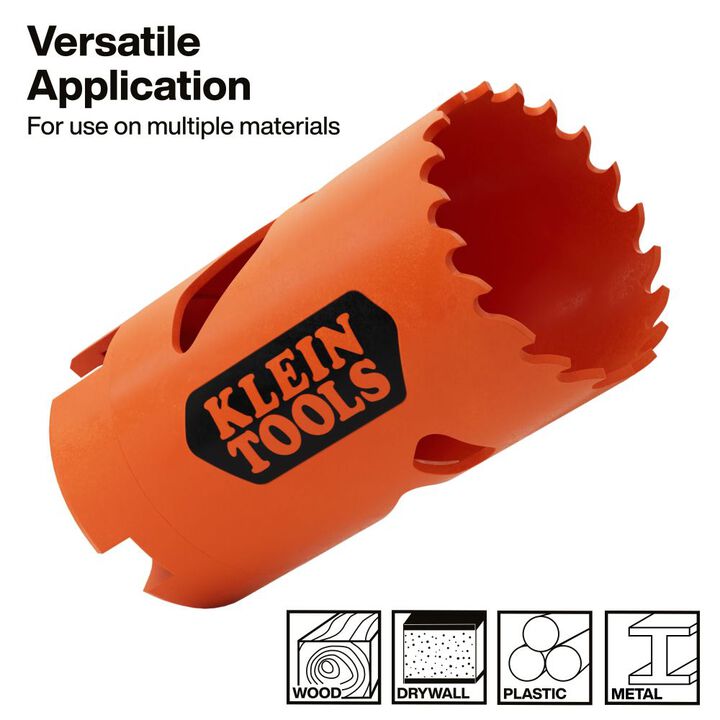 Klein Tools 1-1/2-Inch Bi-Metal Hole Saw, large image number 3