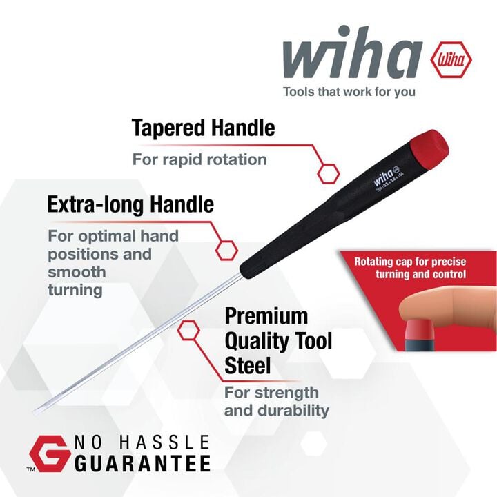 Wiha Precision Slotted and Phillips Screwdriver Set 5 Pieces, large image number 1