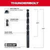 Milwaukee 19/64 in. Thunderbolt Black Oxide Drill Bit, small