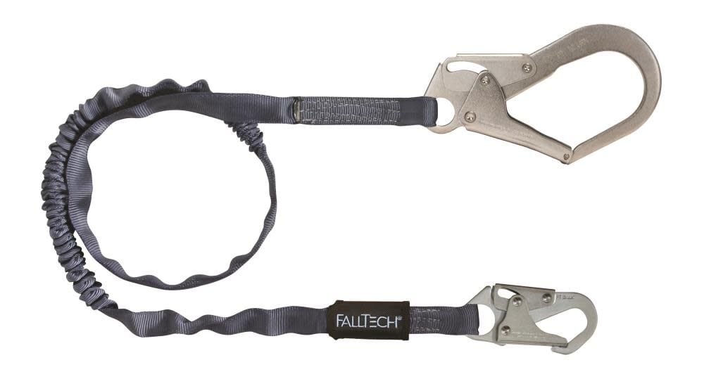 Falltech 6Ft Shock Absorbing Lanyard with #18 Rebar Hook – 82593