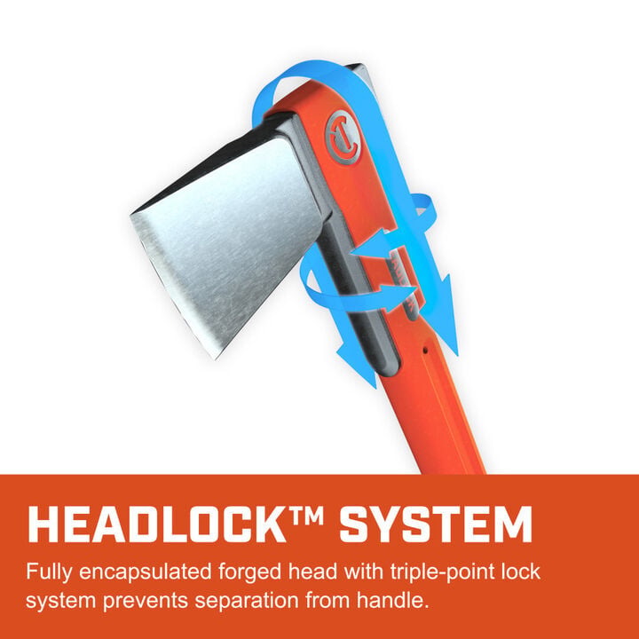 Crescent HEADLOCK 8lb Fiberglass Splitting Axe with 36 Inch Handle, large image number 1