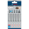 Bosch 4 Inch 10 TPI Variable Pitch Clean for Hardwood T-Shank Jig Saw Blades 5 Piece, small image number 1