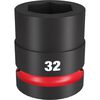 Milwaukee Impact Socket 1in Drive 32mm Standard 6 Point, small image number 1