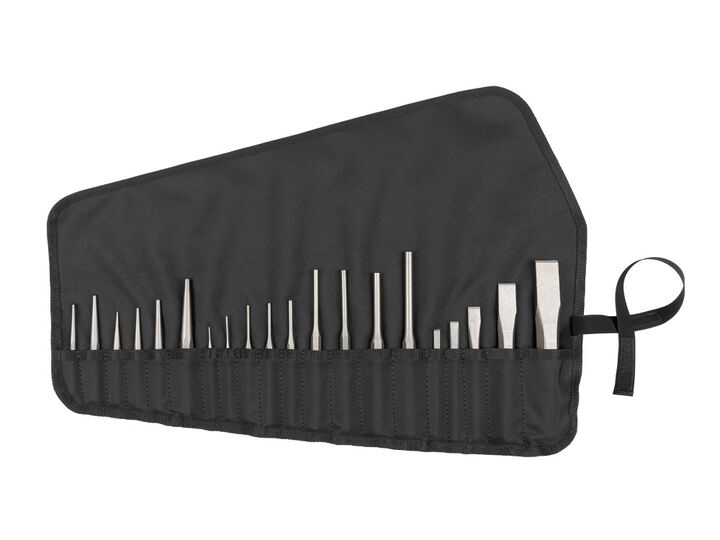 Tekton Punch and Chisel Set, 20 Pieces (Center, Solid, Pin, Chisel)