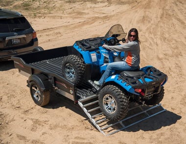 Cargomax XRT 9.5-73 2380 lbs Utility Trailer with 14 in. Tires Mag Rims and Bi-fold Ramp