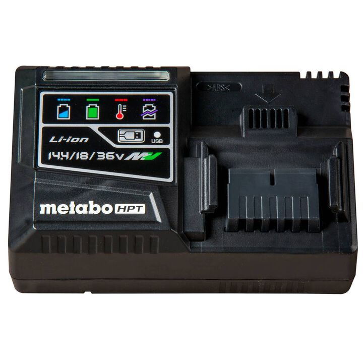 Metabo HPT 18V/36V Rapid Charger with USB Port