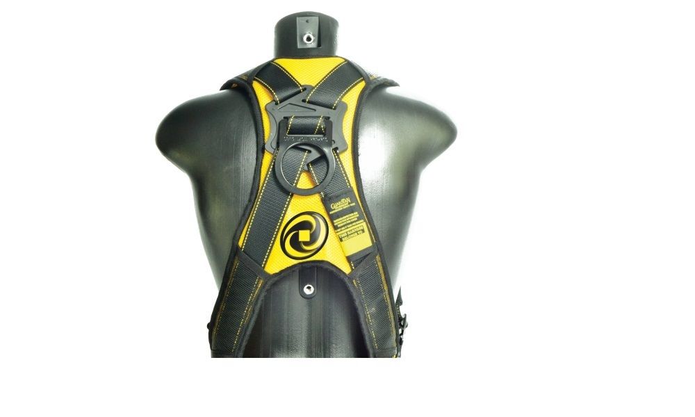 Guardian Fall Protection X-Large Cyclone Construction Harness - Black/Yellow, large image number 3