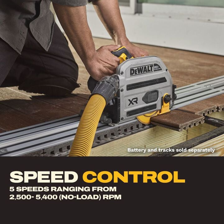 DEWALT 20V XR 6 1/2 Inch Track Saw (Bare Tool), large image number 7