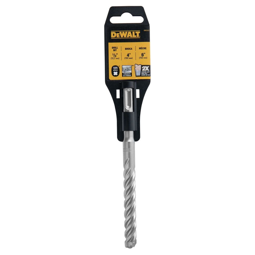 DEWALT 1/2 in x 4 in x 6 in High Impact Carbide SDS Plus Hammer Drill Bit, large image number 7