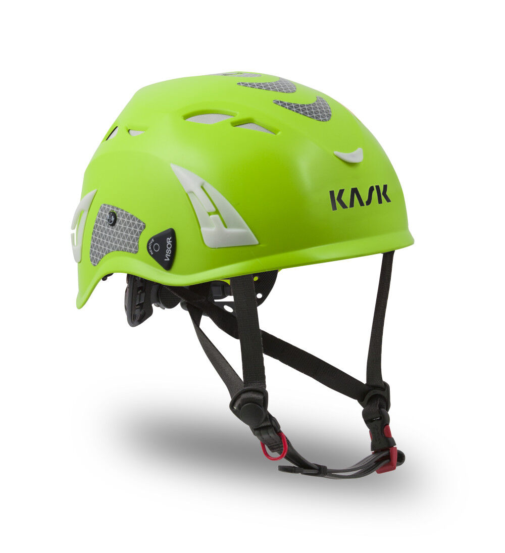 KASK America SUPERPLASMA HD HI VIZ Ventilated Work/Rescue Helmet – Lime Fluo – WHE00037.224