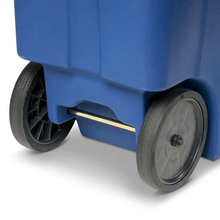 Toter 48 Gallon Trash Can with Smooth Wheels and Lid, large image number 7