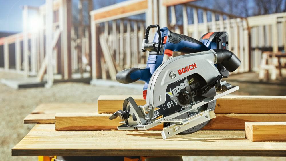 Bosch 18V 6 1 2in Circular Saw Blade Left Kit with 2 CORE18V 4Ah