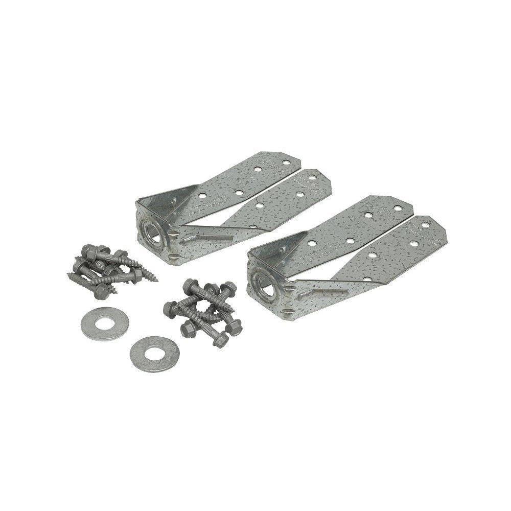 Simpson Strong-Tie 14 Gauge ZMAX Coating DTT Deck Tension Tie Kit with SDS Screws, large image number 2