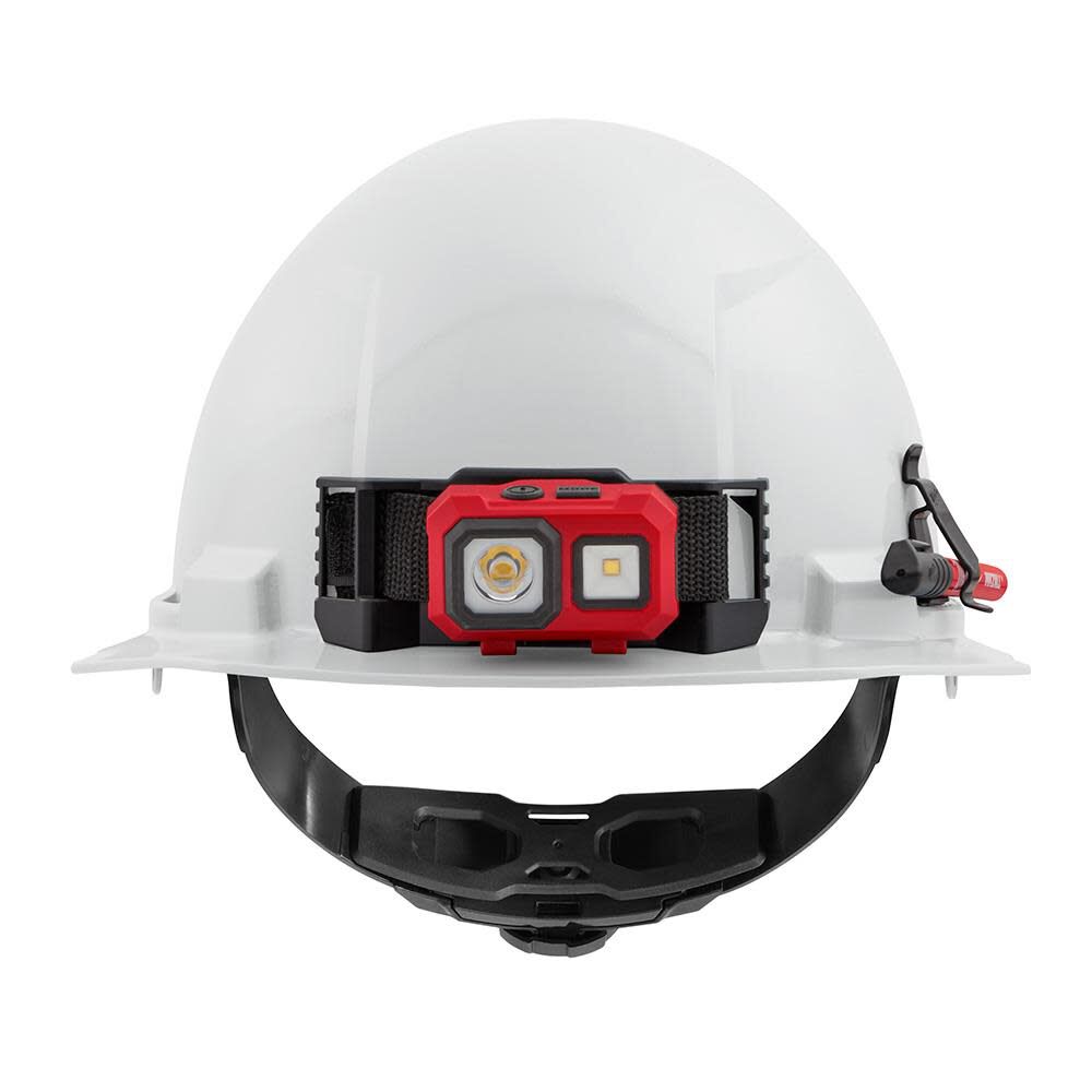 Milwaukee Red Front Brim Hard Hat with 4pt Ratcheting Suspension Type 1 Class E & BOLT USB Cooling Fan Bundle, large image number 12