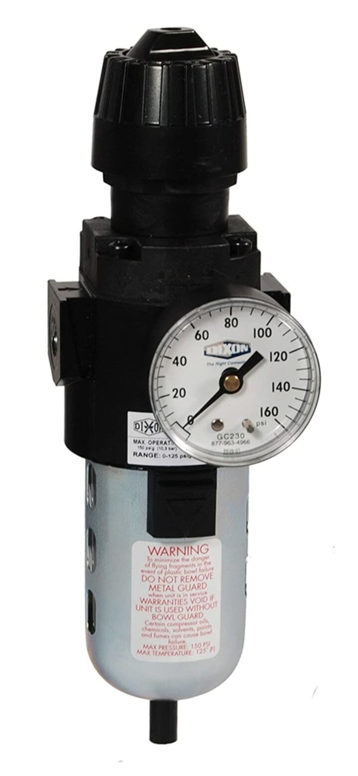Dixon Valve and Coupling CB6 Compact Filter/Regulator Manual Transparent Bowl with Guard 70 SCFM 3/8in, large image number 1