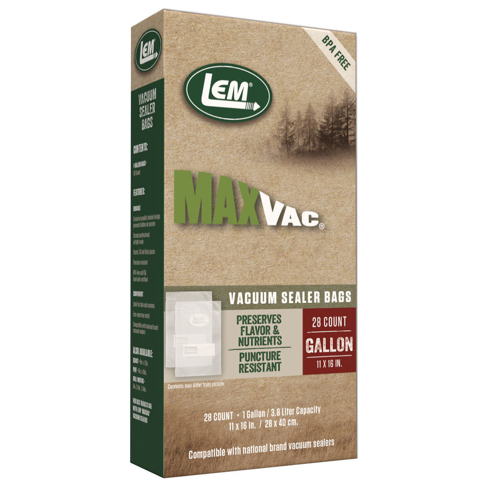 LEM MaxVac 11 x 16 Inch Quart Vacuum Sealer Bags, 100 Pieces, large image number 3