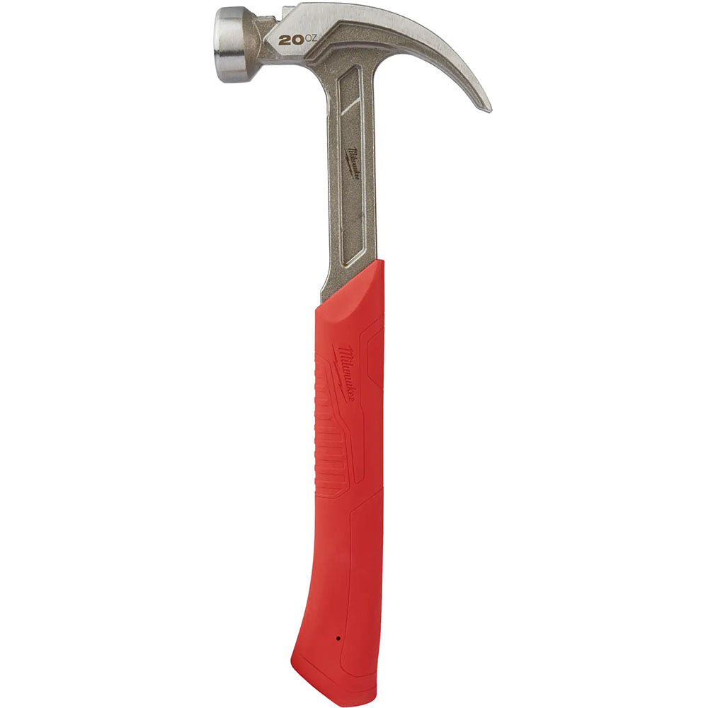 Milwaukee 20 oz Curved Claw Smooth Face Hammer, large image number 1