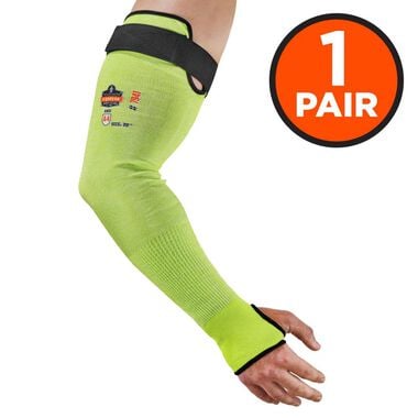 Ergodyne ProFlex 7941 PR Cut Resistant Arm Sleeve Pair 22in Lime