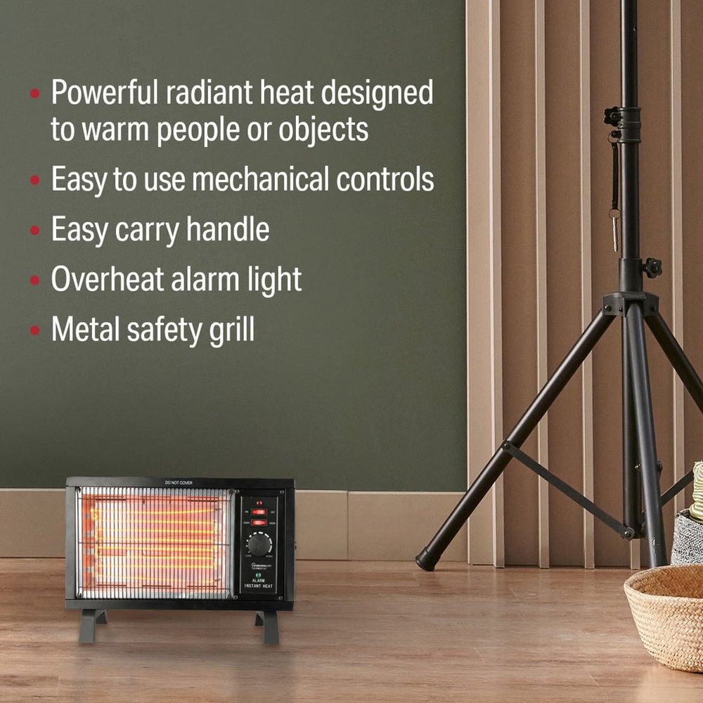 VisionAir 11 In. 120/1500W 5118 Btu 96 Sq-Ft. Radiant Heater, large image number 5