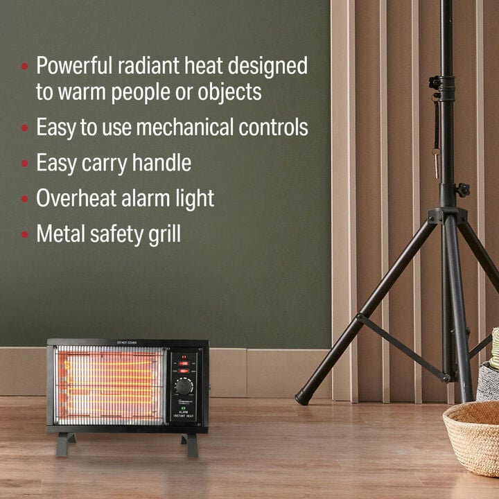 VisionAir 11 In. 120/1500W 5118 Btu 96 Sq-Ft. Radiant Heater, large image number 4