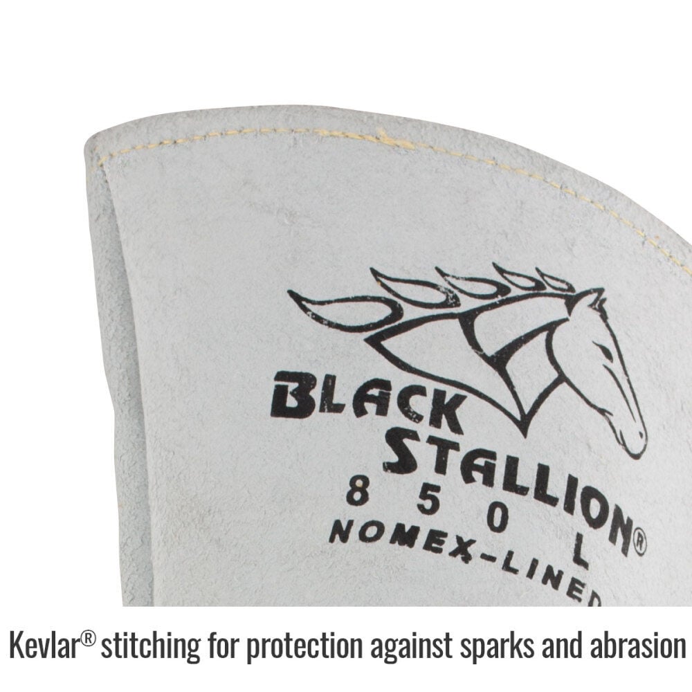Black Stallion Welding Gloves Premium Grain Elkskin Stick, large image number 2