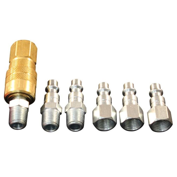 Milton (S-212) 1/4in NPT M-Style Coupler and Plug Kit (7-Piece), large image number 0