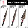 Milwaukee SHOCKWAVE Impact Duty Step Bit 3pc Set (#1 #2 #4), small image number 4