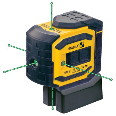 Stabila LA-5P Green 5 Point Laser Level Tool Set