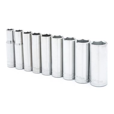 Crescent 3/8in Drive 6 Point Deep Metric Socket Set 9pc