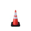 Vizcon Orange 28in Enviro-Cone with Collars & 10 lbs Rubber Base, small image number 1