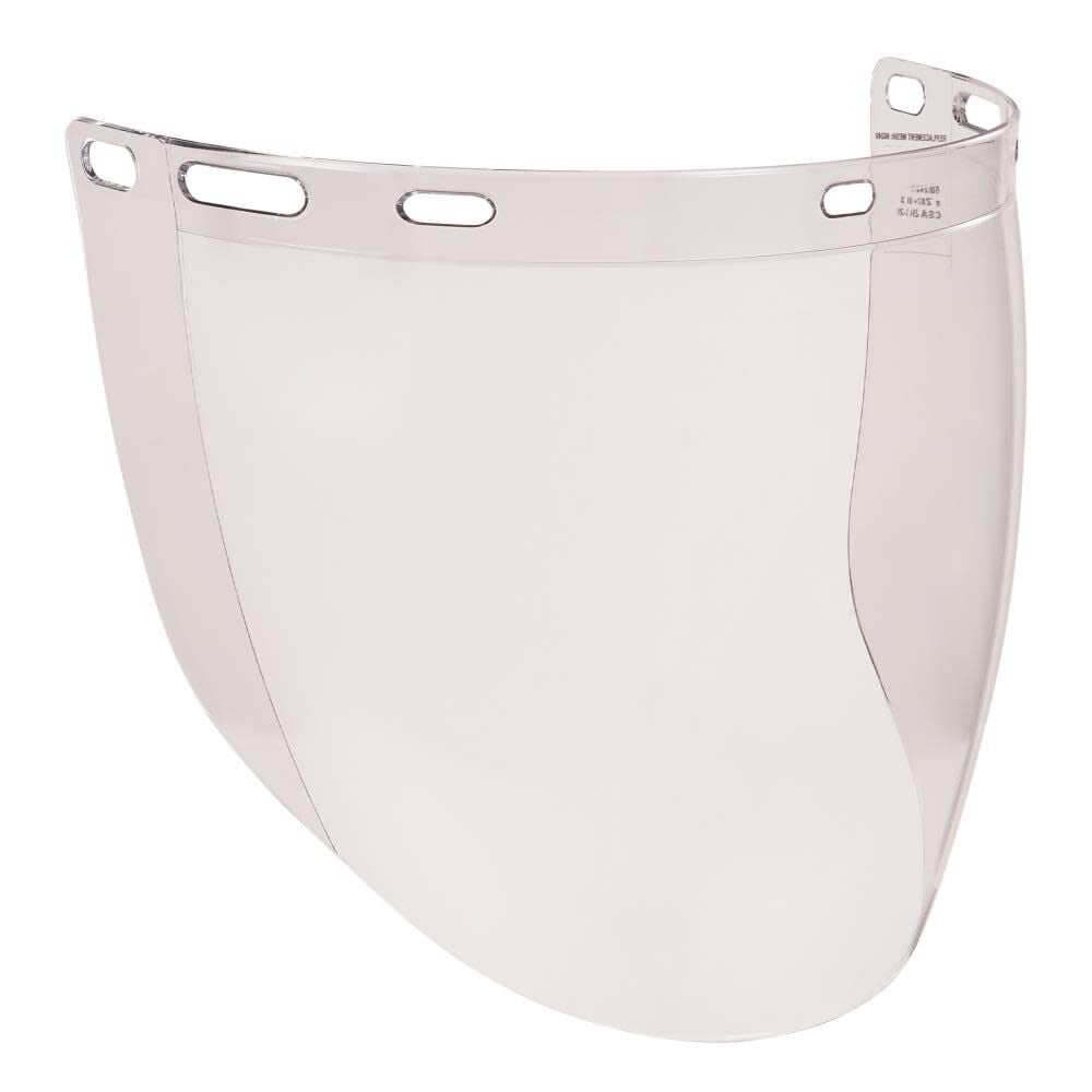 Ergodyne Clear Face Shield Replacement for Cap-Style Hard Hat & Safety Helmet – 60249