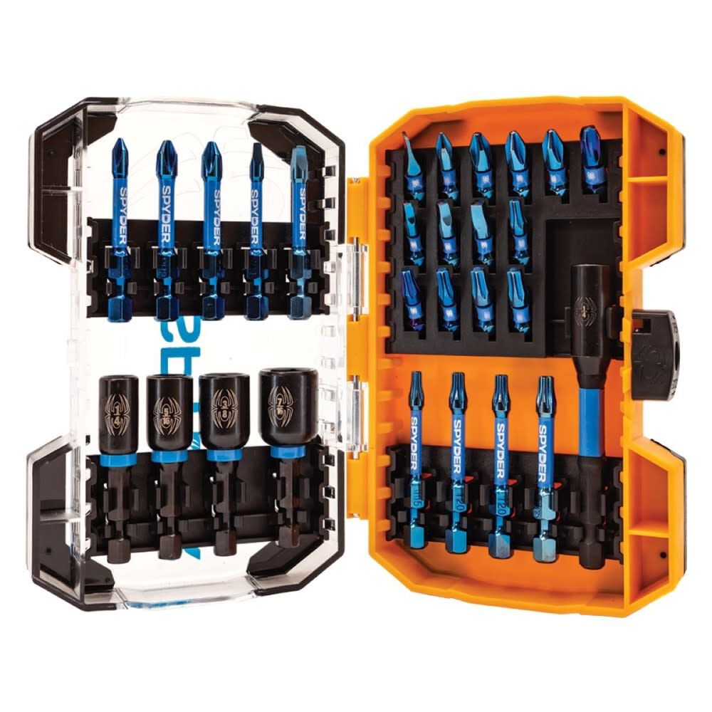 Spyder Nutdriver, Screwdriver, and Impact Driver Bit Set, 28 Pieces, large image number 1