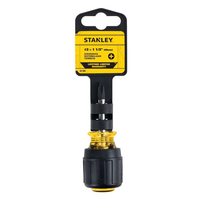 Stanley Vinyl Grip Phillips Tip Stubby Screwdriver # 2 x 1-1/2 in, large image number 3