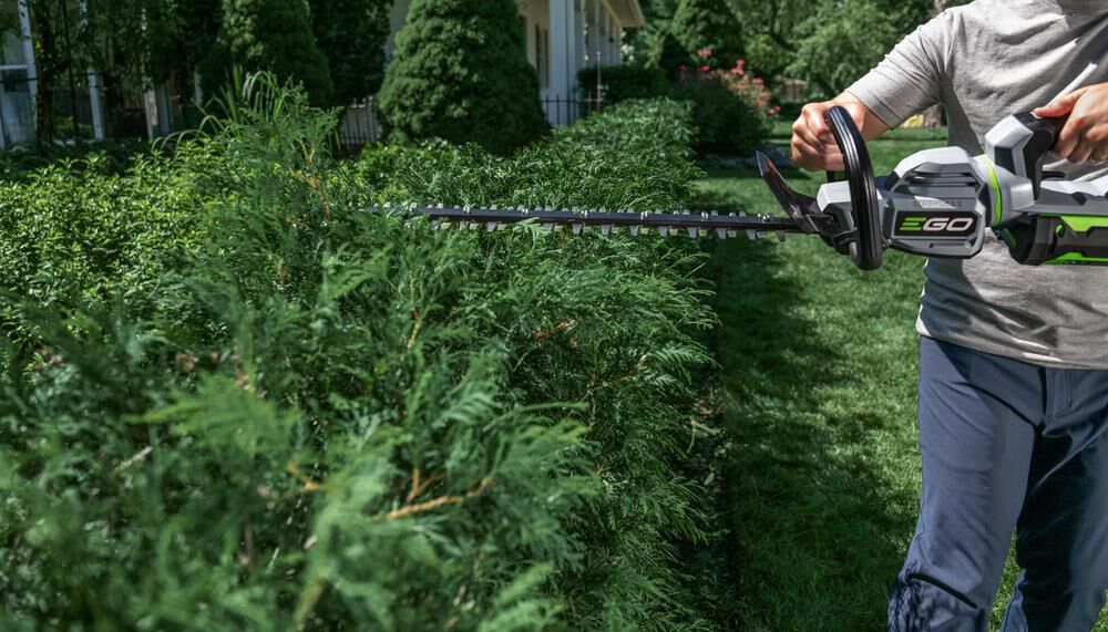 Go power hedge sale trimmer