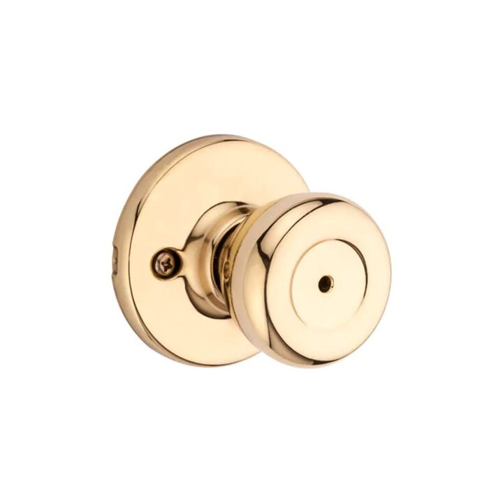 Kwikset Polished Brass Bed/Bath Tylo Privacy Door Knob Set, large image number 2