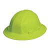 ERB Hi-Viz Lime Omega II Full Brim Hard Hat Slide-Lock Suspension, small