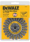DEWALT 4-in x 5/8 to 11-in Arbor Carbon Cable Twist Wire Wheel, small