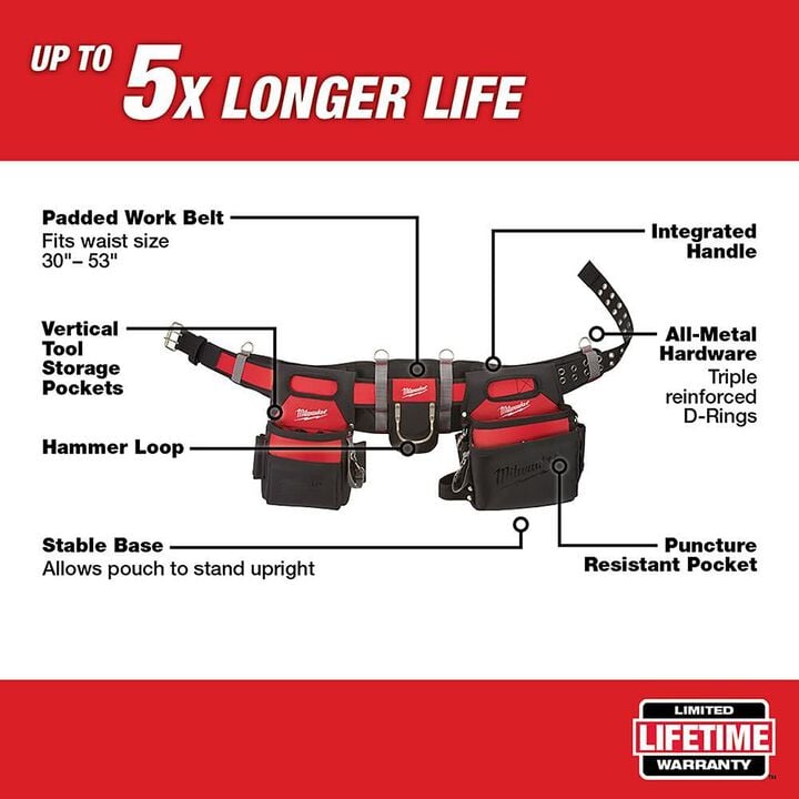 Milwaukee Electrician's Work Belt, large image number 1