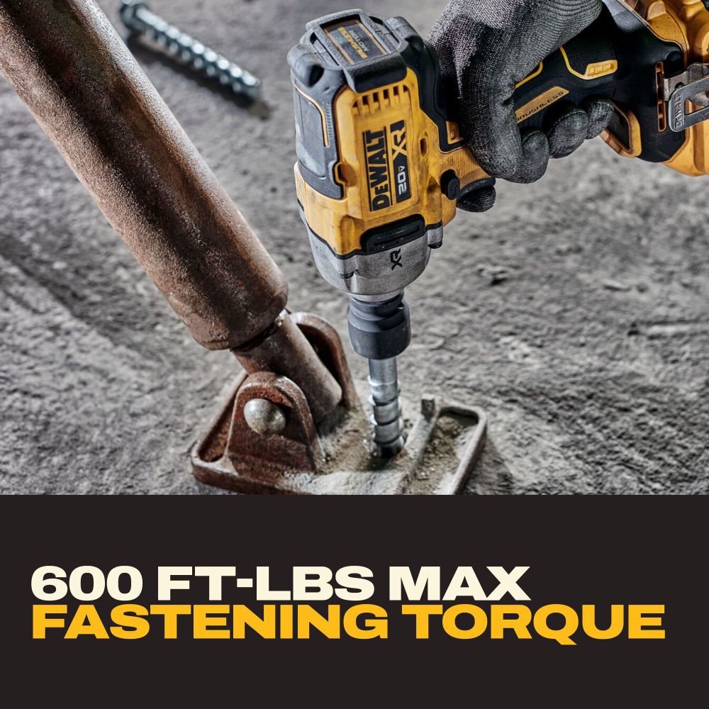 DEWALT 20V MAX XR Brushless 1/2 Inch Mid-Torque Impact Wrench Kit, large image number 4