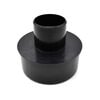 Big Horn 4 x 2 Inch Black Plastic Reducer For Wood Shop Dust Collection, small image number 1