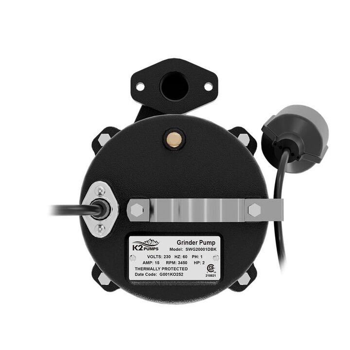 K2 Pumps 2 HP 230V Cast Iron Grinder Sewage Pump, large image number 3