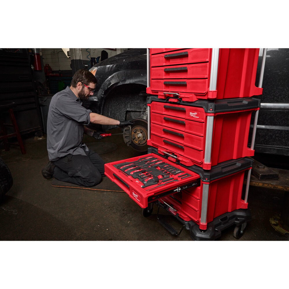Milwaukee Hand Tool Set with PACKOUT 4 Drawer Tool Box, 64 Pieces, large image number 9