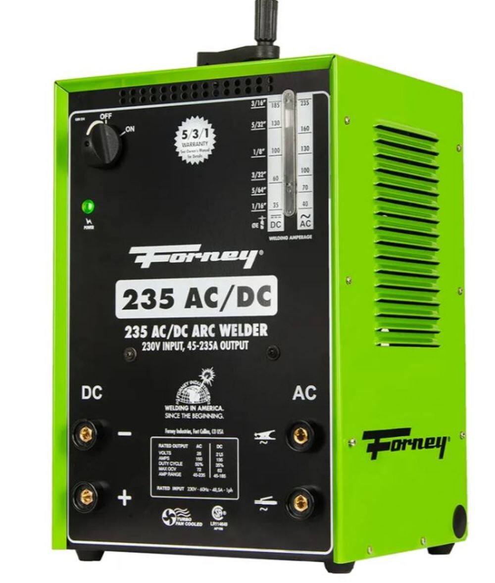 Forney Industries Green 230V 235A 235 AC/DC Stick/Arc Welder – 314