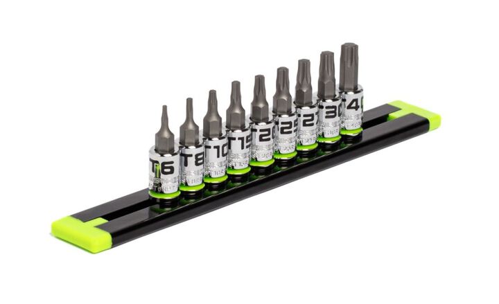 GripEdge Tools Rounding Prevention Technology 1/4 Inch Drive Star Driver Set 9 Pieces, large image number 1