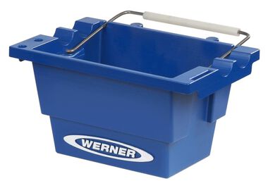 Werner Job Bucket for Select Stepladders Increases Storage Space On Top Of Stepladder.