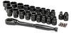 Crescent 25 Pc 3/8in Drive Pass-Thru X6 Standard Spline Mechanics Tool Set, small image number 1
